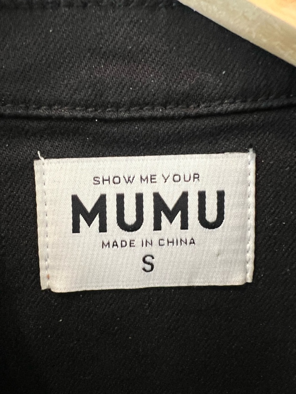 Show Me Your MuMu Everhart Black Short-Sleeve Button Up Jumpsuit - Picture 5 of 6